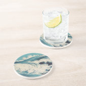 青海波日本の木版 コースター (側面)