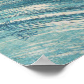 青海波日本の木版 ポスター (角)