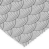 青海波日本の紋 ショートテーブルランナー (コーナー)