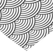 青海波日本の紋 ロングテーブルランナー (コーナー)