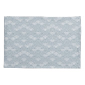 青海波海日本の波青模様 枕カバー (裏面)