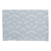 青海波海日本の波青模様 枕カバー (正面)