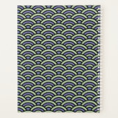 青海波緑幾日本の学波 プランナー手帳 (裏面)