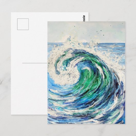 青海波 ポストカード (正面/裏面)