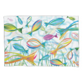 青海熱帯魚スイミング 枕カバー (正面左)