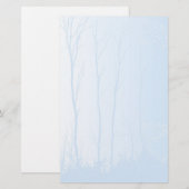 青淡い色のい木 便箋 (正面/裏面)