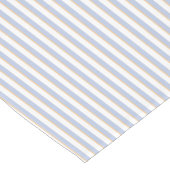 青淡い色のとオレンジのストライプテーブルランナー ショートテーブルランナー (コーナー)