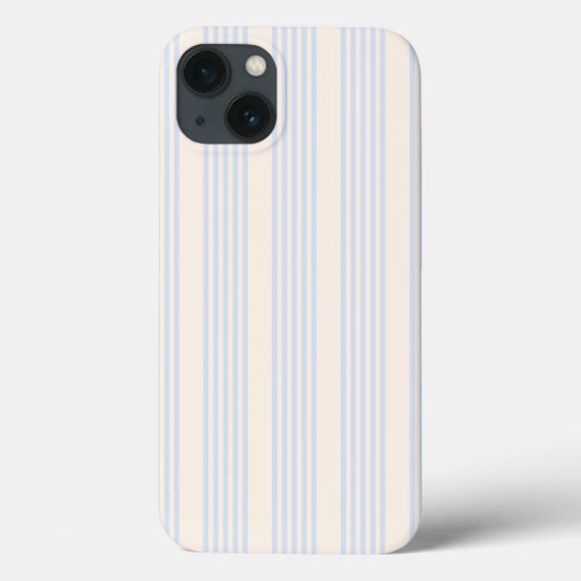 青淡い色のとベージュの五つストライプのパターン Case-Mate iPhoneケース (裏面)