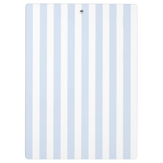 青淡い色のと白のキャンディストライプ クリップボード (裏面)