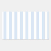 青淡い色のと白のキャンディストライプ 長方形シール (正面)