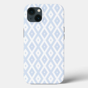 青淡い色のと白のダイヤモンドパターンCase-Mate iPho iPhone 13ケース