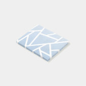 青淡い色のと白のモザイク模様 ポストイット (アングル)