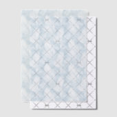 青淡い色のと白の羽毛の上塗り ベラム紙招待状 (オフセット (招待状))