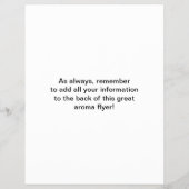 青淡い色のアロマセラピーのチャートフライヤー チラシ (裏面)