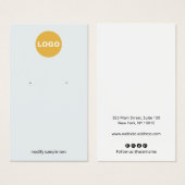 青淡い色のカスタマイズのロゴ (正面&裏面)