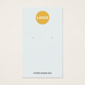 青淡い色のカスタマイズのロゴ (正面)