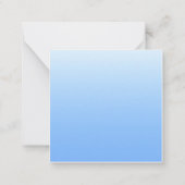 青淡い色のグラデーション色 ノートカード (裏面)