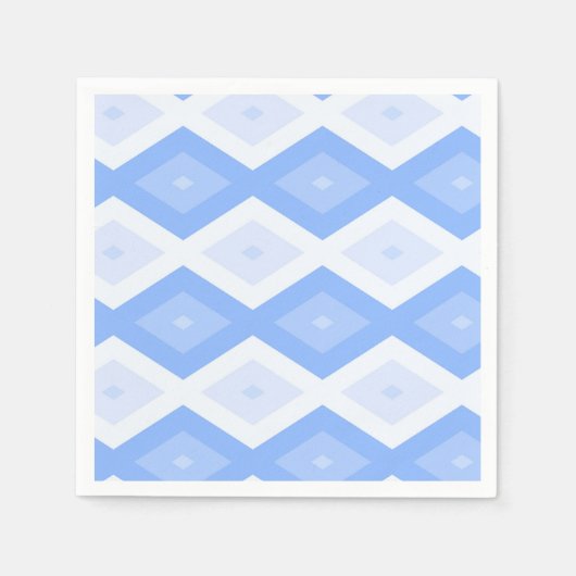青淡い色のダイヤ スタンダードカクテルナプキン (正面)