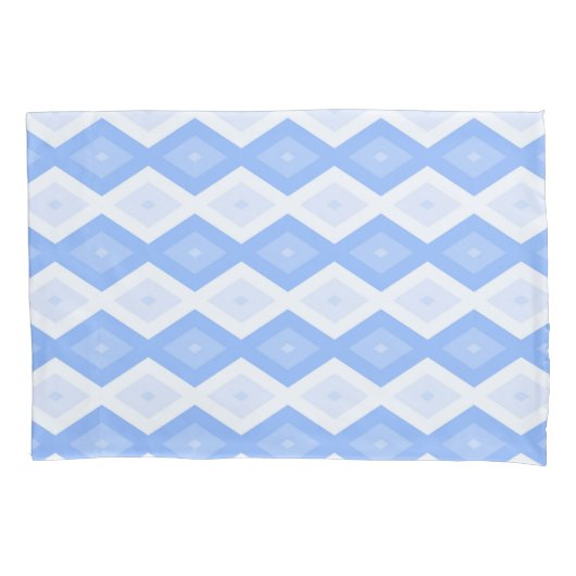 青淡い色のダイヤ 枕カバー (正面)