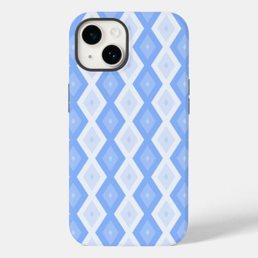 青淡い色のダイヤ Case-Mate iPhoneケース (裏面)