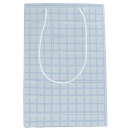 青淡い色のチェック抱き枕 | ミニマモダンリスト ミディアムペーパーバッグ