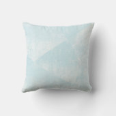 青淡い色の幾何ミニマルインクテクスチャ クッション (裏面)