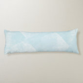 青淡い色の幾何ミニマルインクテクスチャ ボディピロー (裏面)