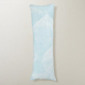 青淡い色の幾何ミニマルインクテクスチャ ボディピロー (正面縦)