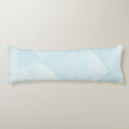 青淡い色の幾何ミニマルインクテクスチャ ボディピロー