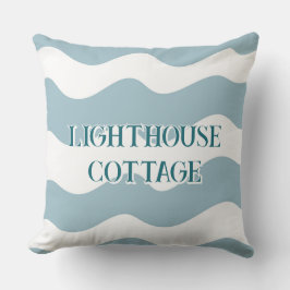 青淡い色の波編集可能文字 アウトドアクッション