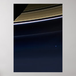 青淡い色の点 – Cassini ポスター