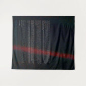 青淡い色の点 – Voyager 1 タペストリー (正面(横))