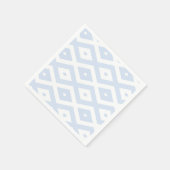 青淡い色の白ひし形 スタンダードカクテルナプキン (角)