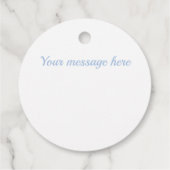 青淡い色の白ひし形 フェイバータグ (裏面)