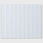 青淡い色の白ひし形 ラッピングペーパー (フラット)