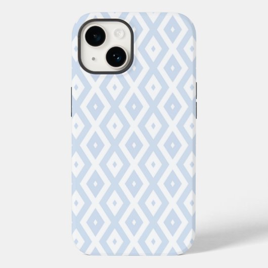 青淡い色の白ひし形 Case-Mate iPhoneケース (裏面)