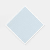 青淡い色の白ピモダンンストライプ スタンダードランチョンナプキン (角)