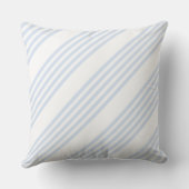 青淡い色の白5パターンストライプ クッション (裏面)