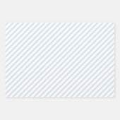 青淡い色の色の白いストライプ紙シート ラッピングペーパーシート (正面)