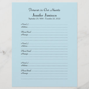 青淡い色の色またはカラーメモリアルブックフィラーページ