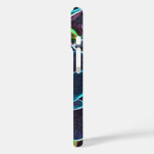 青渦巻形のネオンバラケース – メイトiPhoneケース Case-Mate iPhoneケース (裏面 / 左)