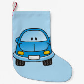 青漫画の車 スモールクリスマスストッキング (正面)