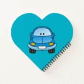 青漫画の車 ノートブック (裏面)