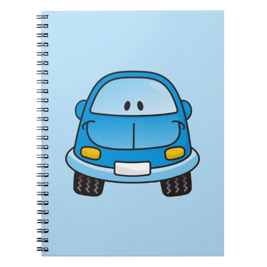青漫画の車 ノートブック (正面)