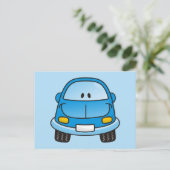 青漫画の車 ポストカード (スタンド正面)