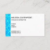 青澄んプール水写真 名刺 (裏面)