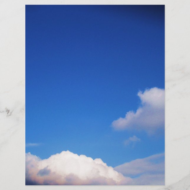 青澄ん空と白の雲 (正面)