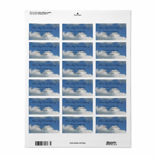 青澄ん空 ラベル (フルシート)