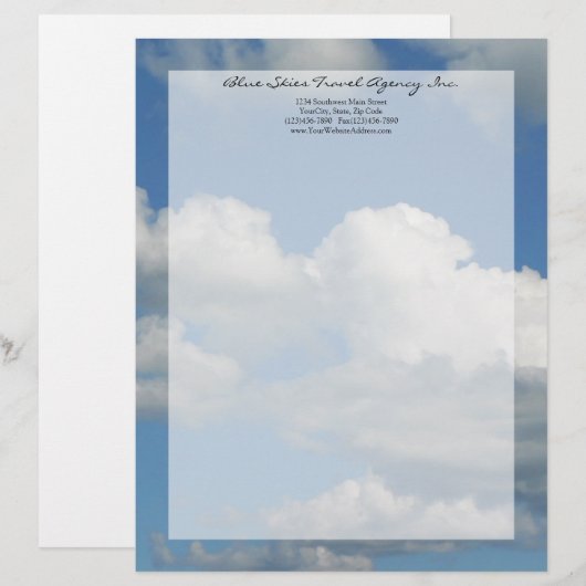 青澄ん空 レターヘッド (正面/裏面)