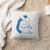 青澄んIニッ感じティー、ああ、そうニット クッション (ブランケット)